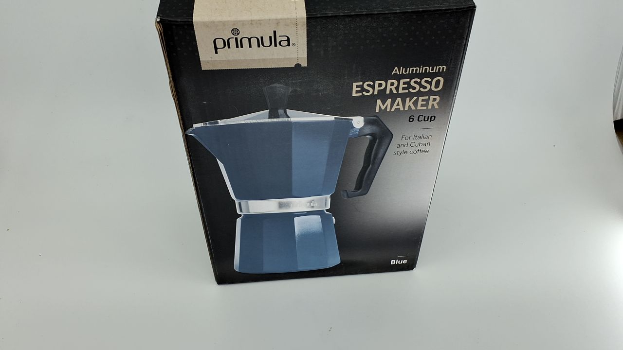 Primula Classic Stovetop Espresso and Coffee Maker, Moka Pot for Italian and Cuban Café Brewing, Greca Coffee Maker, Cafeteras, 6 Espresso Cups, Blue - Image 6