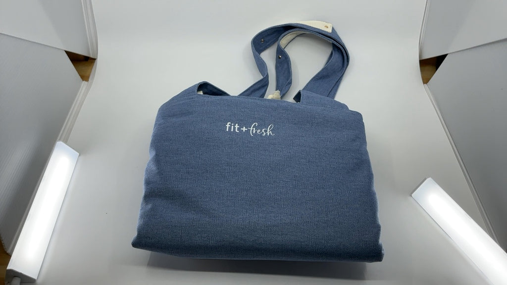Fit & Fresh Things Weekender Bag for Women, Light Blue - Image 6