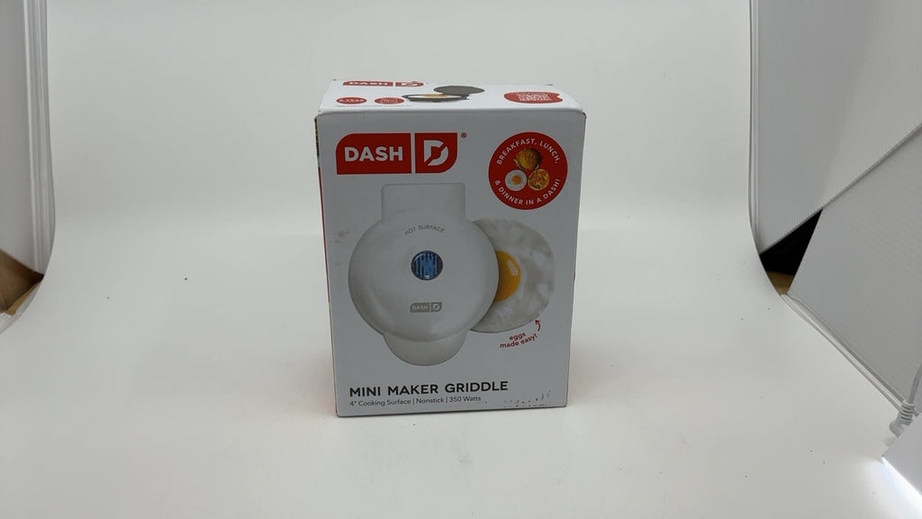 DASH Mini Maker Electric Round Griddle for Individual Pancakes, Cookies, Eggs & other on the go Breakfast, Lunch & Snacks with Indicator Light + Included Recipe Book - White - Image 6