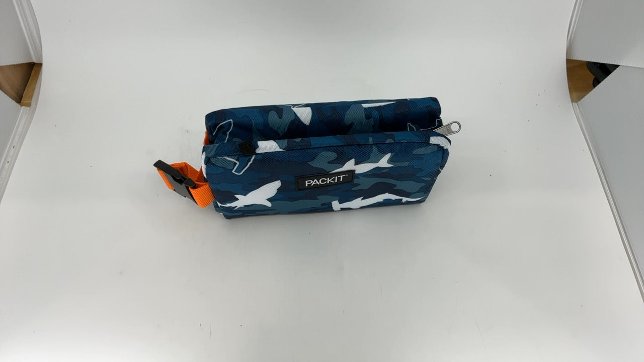 PackIt Freezable Snack Box, Camo Shark, Built with ECOFREEZE Technology, Collapsible, Reusable, Zip Closure with Buckle Handle, Great for Fresh Snacks on the go - Image 4