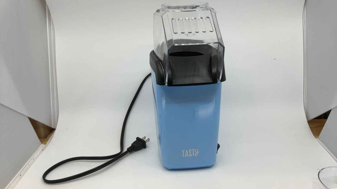 Tasty Hot Air Popcorn Popper, Healthy and Delicious Popcorn in Minutes, Fast and Easy-to-Use, Built-In Measuring Cup and Butter Warmer, 8 Cups, Blue - Image 6