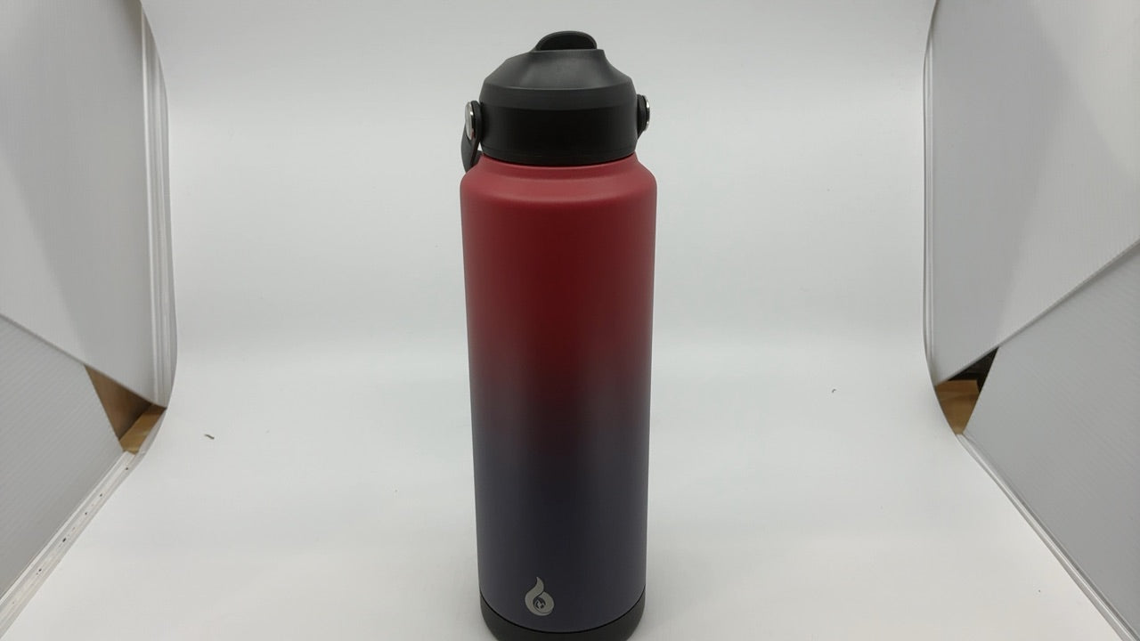 BJPKPK Insulated Water Bottle with Straw Lid, 40oz Large Thermo, BPA Free Leak Proof Stainless Steel Metal Water Bottles, Tumblers, Cups, Flasks for Travel, Sports,Charming Red - Image 2