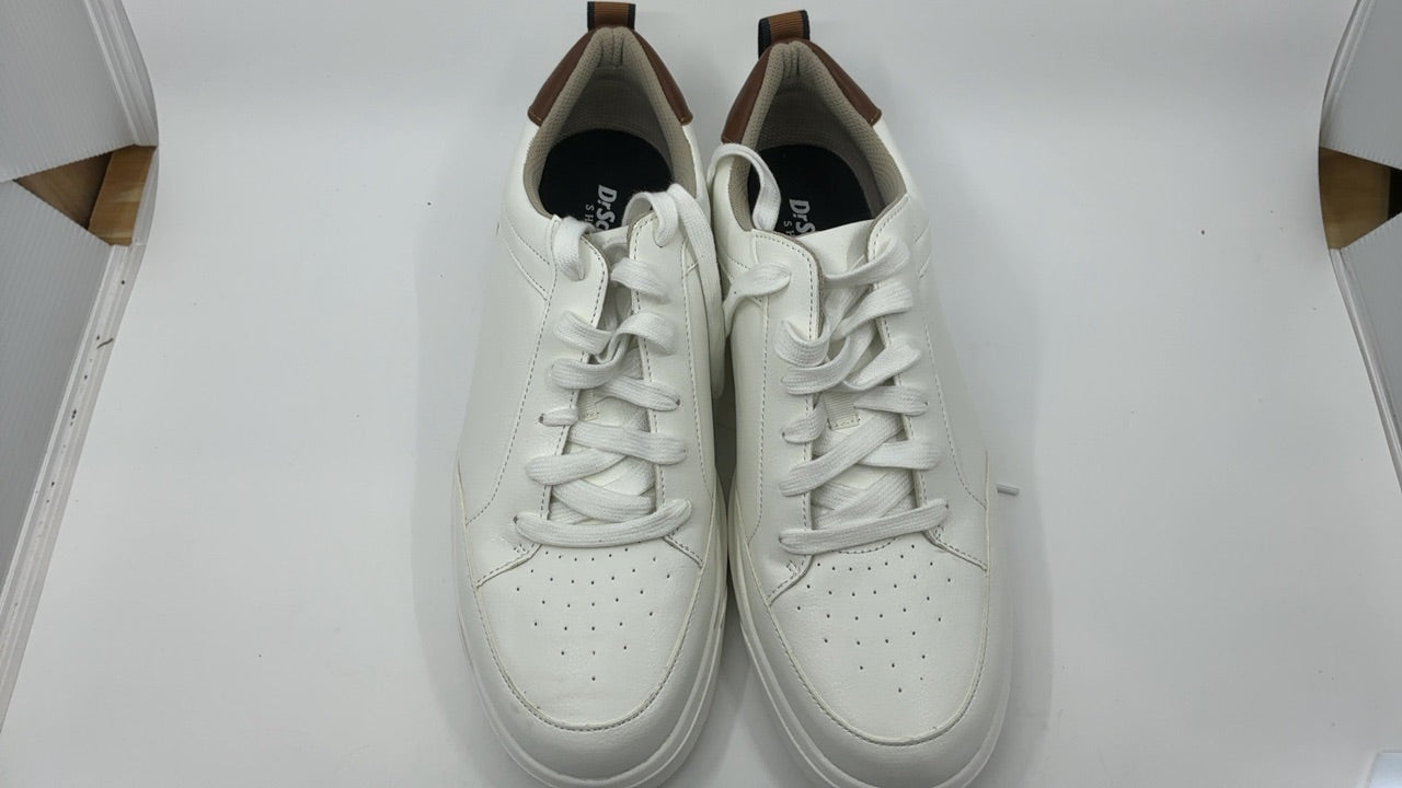 Dr. Scholl's Mens Catch Thrills Lace Up Casual Sneaker White Smooth 11.5 M - Image 2