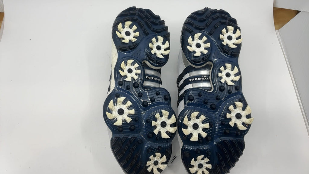 adidas Men's Tour360 22 Golf Shoes, Footwear White/Collegiate Navy/Silver Metallic, 7 - Image 7
