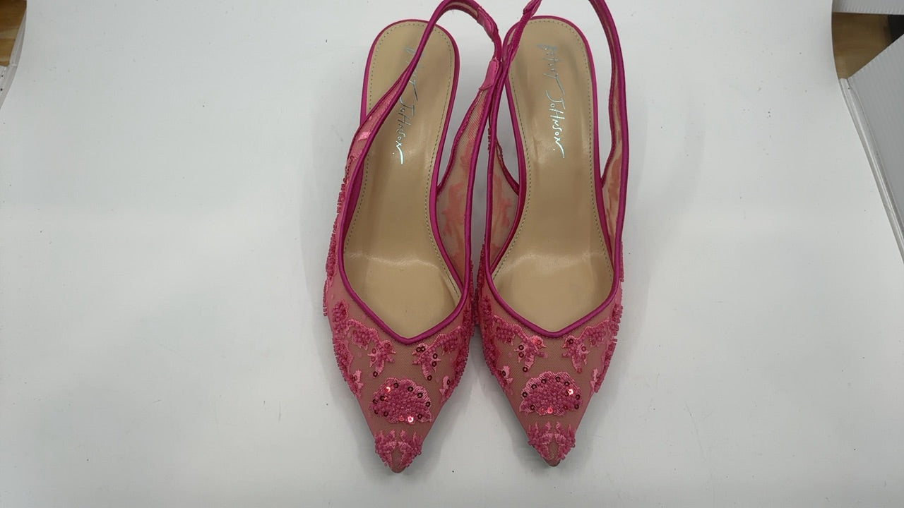 Betsey Johnson Women's Nikki Pump, Fuchsia, 8 - Image 3
