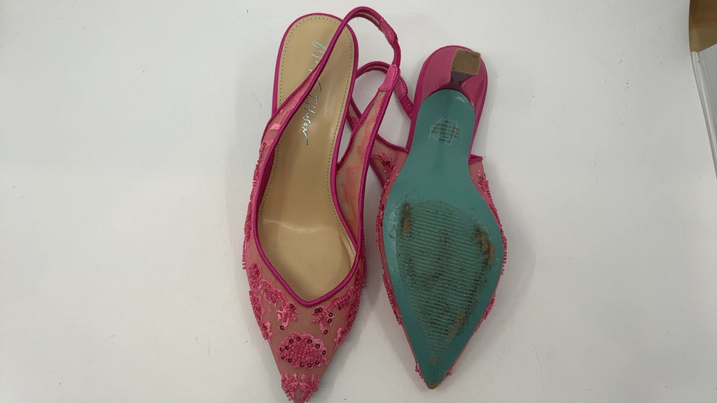 Betsey Johnson Women's Nikki Pump, Fuchsia, 8 - Image 4