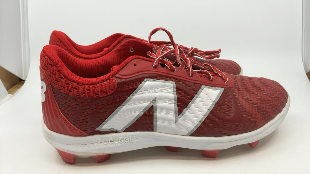 New Balance Men's FuelCell 4040 V7 Molded Baseball Shoe, Team Red/Optic White, 13 - Image 6