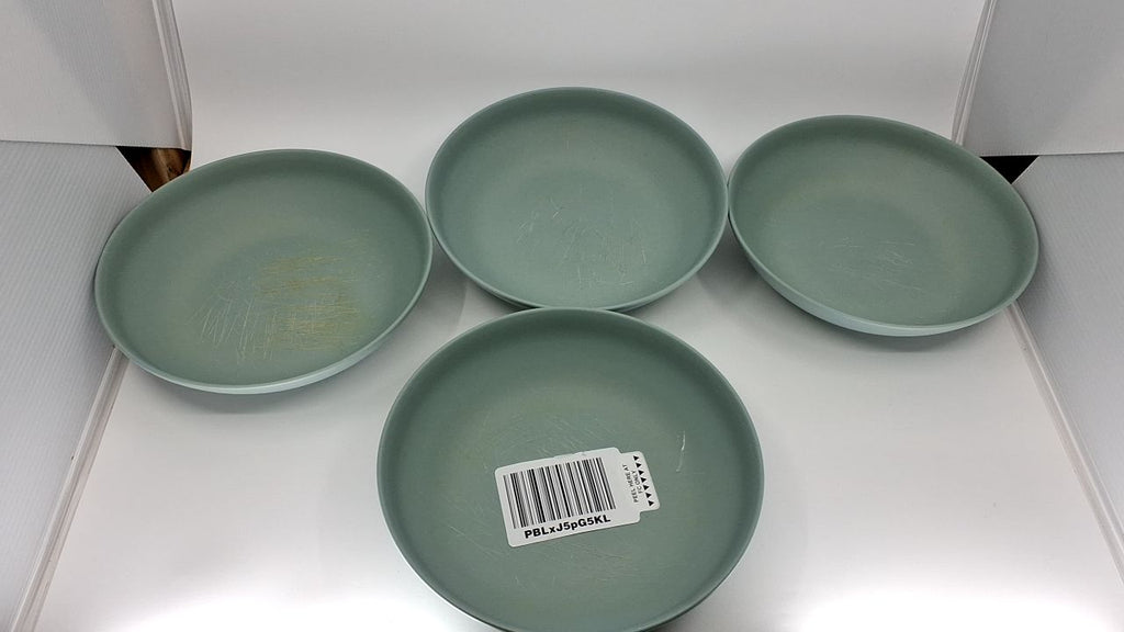 Year & Day Outdoor Set of 4 Unbreakable Lightweight Pasta Dinner Bowls, Plant Derived, Palm Green, 8.25 inch - Image 6