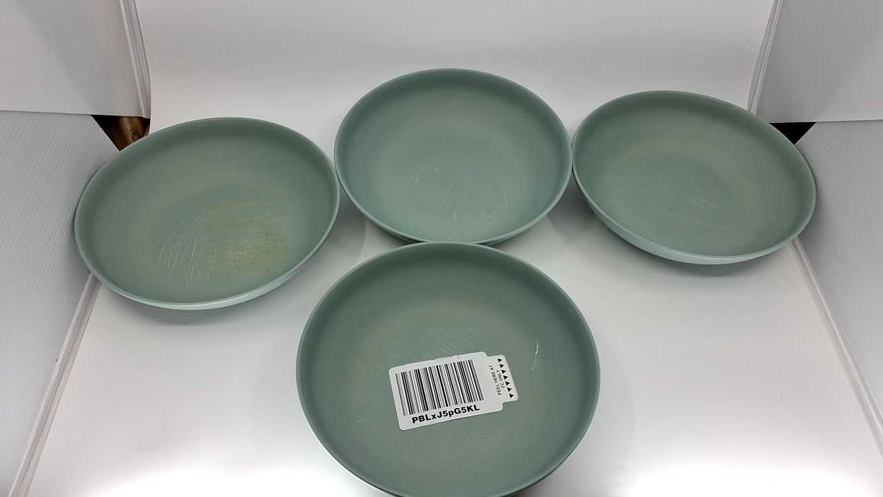 Year & Day Outdoor Set of 4 Unbreakable Lightweight Pasta Dinner Bowls, Plant Derived, Palm Green, 8.25 inch - Image 6