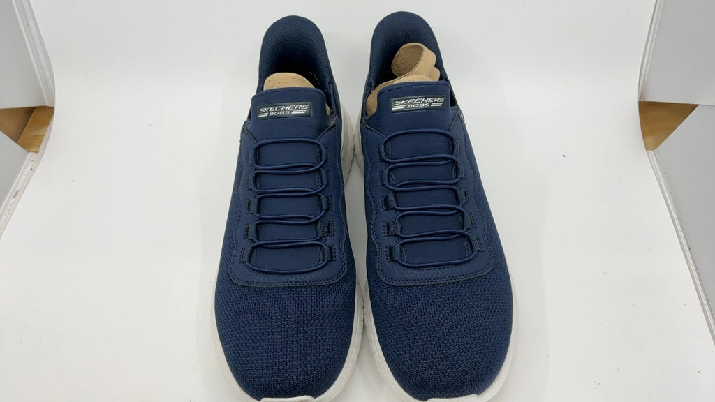 Skechers Men's Hands Free Slip-ins Bobs Squad Chaos-Daily Hype Sneaker, Navy, 10.5 Wide - Image 6