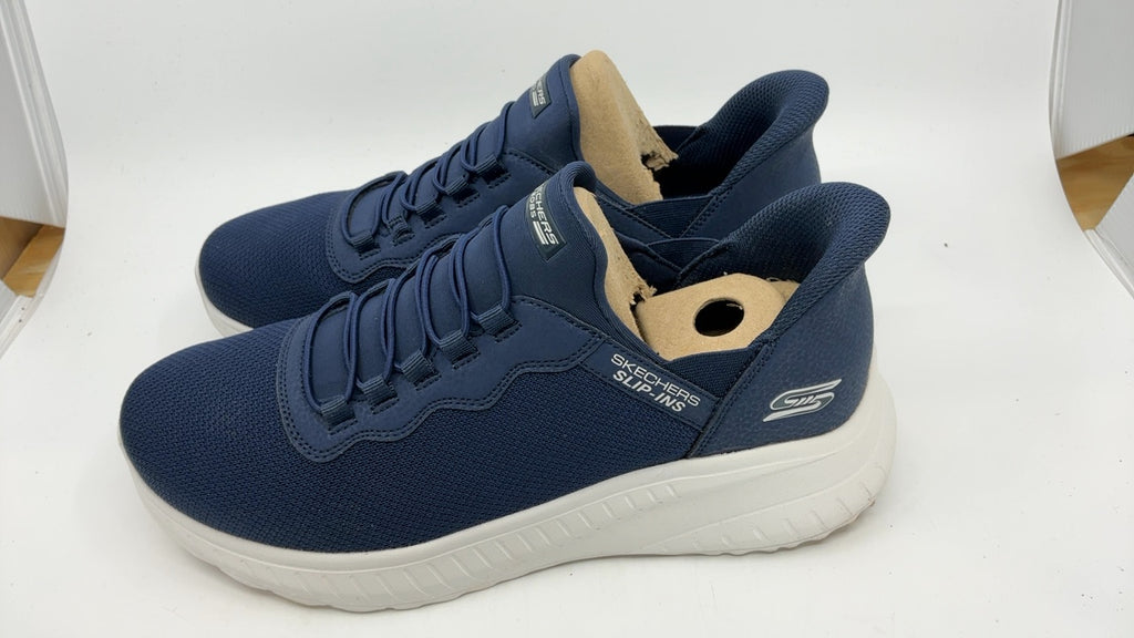 Skechers Men's Hands Free Slip-ins Bobs Squad Chaos-Daily Hype Sneaker, Navy, 10.5 Wide - Image 8