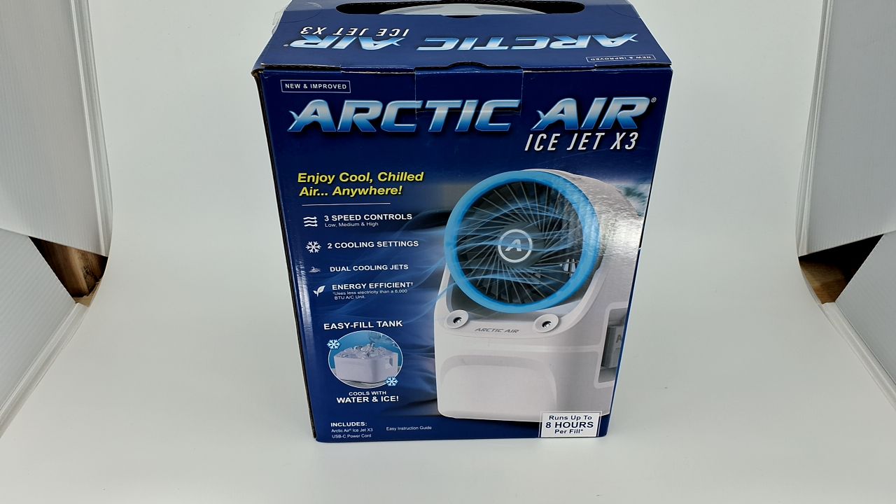 3-Speed Arctic Air Ice Jet X3 Cooler, USB-C, LED Mood Light, Travel Ready