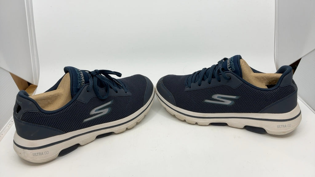 Skechers Men's Gowalk 5 Qualify - Athletic Mesh Lace Up Performance Walking Shoe, Navy/Blue, 7 - Image 4