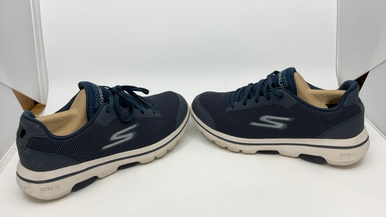 Skechers Men's Gowalk 5 Qualify - Athletic Mesh Lace Up Performance Walking Shoe, Navy/Blue, 7 - Image 4