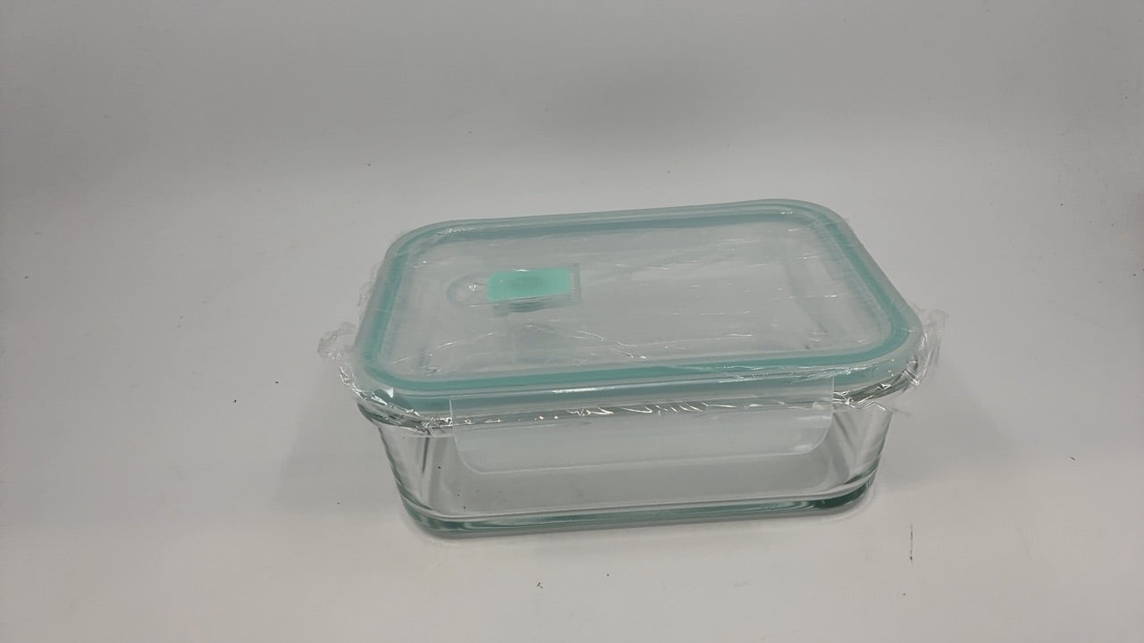 NutriChef 10-Piece Superior Glass Food Storage Containers Set (5 Containers + 5 Locking Lids),Stackable Meal-prep Design, BPA-free Airtight Clear Locking lids with Vent Lids & Air Hole, Green - Image 6
