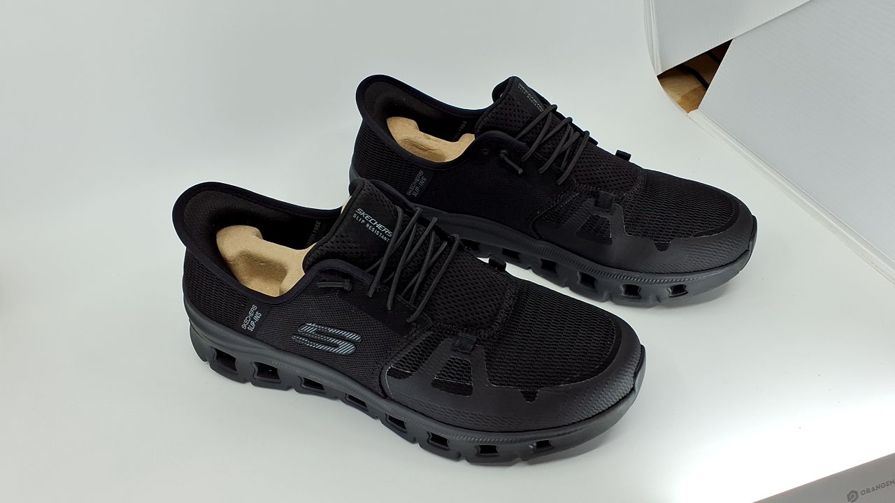 Skechers Men's Slip-Resistant Glide-Step Pro Slip-ins Work Sneakers, Black, 9 - Image 7