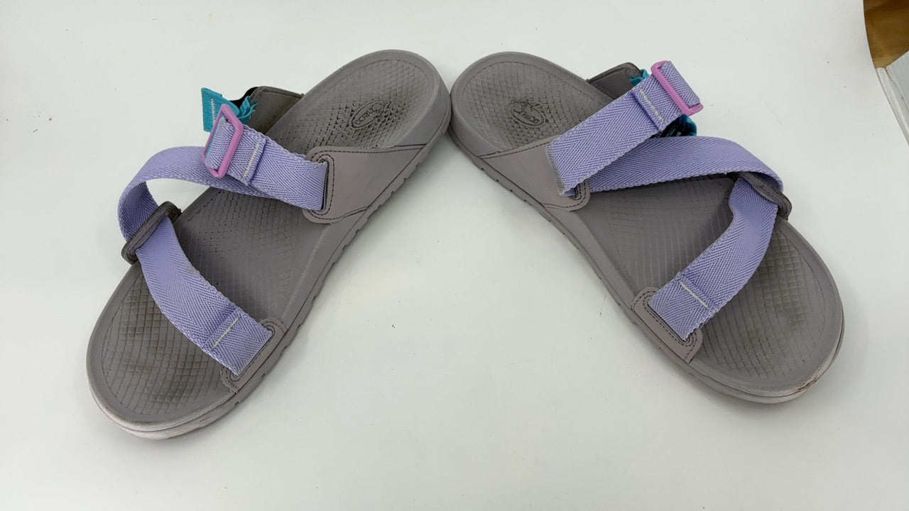 Chaco Women's Lowdown Slide Sandal, Purple Rose Aqua, 9 - Image 6
