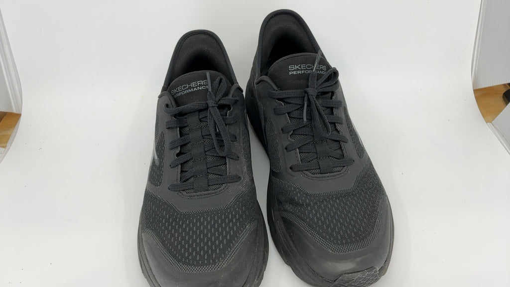 Men's Skechers Max Cushioning Slip-Ins 9 X-Wide Black Running Shoes