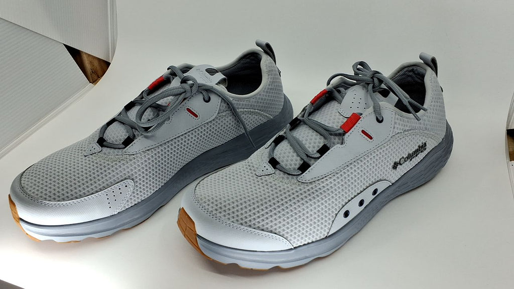 Columbia Mens PFG Castback Non Slip Boat Shoe, Cirrus Grey/Sunset Red, 14 Wide - Image 4