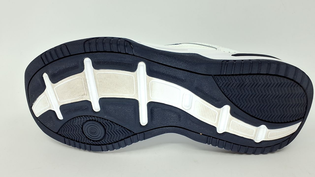 Skechers Men's Durham Hands Free Slip-in Sneaker,White/Navy,8.5 Extra Wide - Image 4