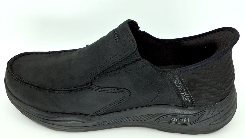 Skechers Men's Arch Fit Motley-Milo Slip-On, BBK (Black/Black), 13 X-Wide - Image 3