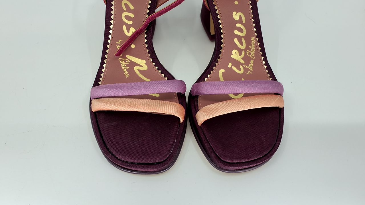 Circus NY by Sam Edelman Women's Holly Heeled Sandal, Blush/Lilac/Punchy Pink, 6 - Image 10