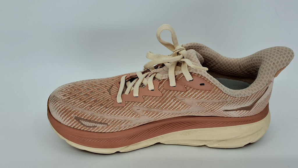 HOKA ONE ONE Clifton 9 Womens Shoes Size 8, Color: Sandstone/Cream - Image 7