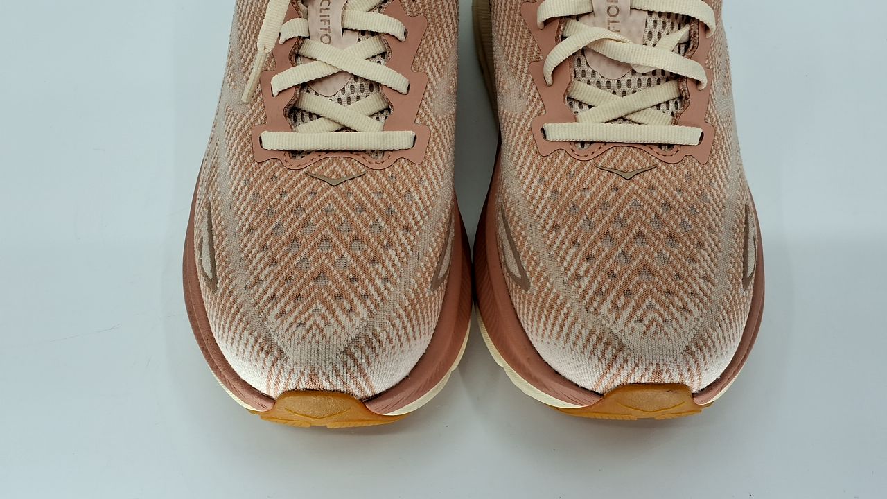 HOKA ONE ONE Clifton 9 Womens Shoes Size 8, Color: Sandstone/Cream - Image 9
