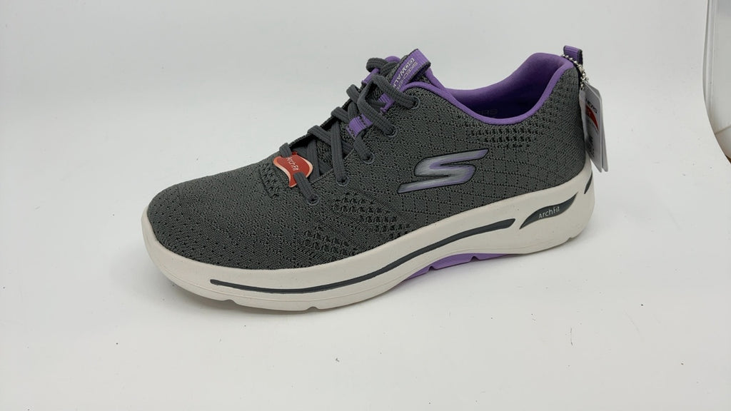Skechers Women's Go Walk Arch Fit Unify, Gray/Lavender, 8.5 - Image 6