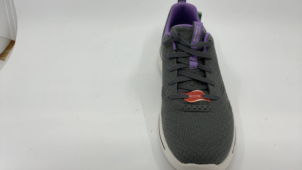 Skechers Women's Go Walk Arch Fit Unify, Gray/Lavender, 8.5 - Image 8