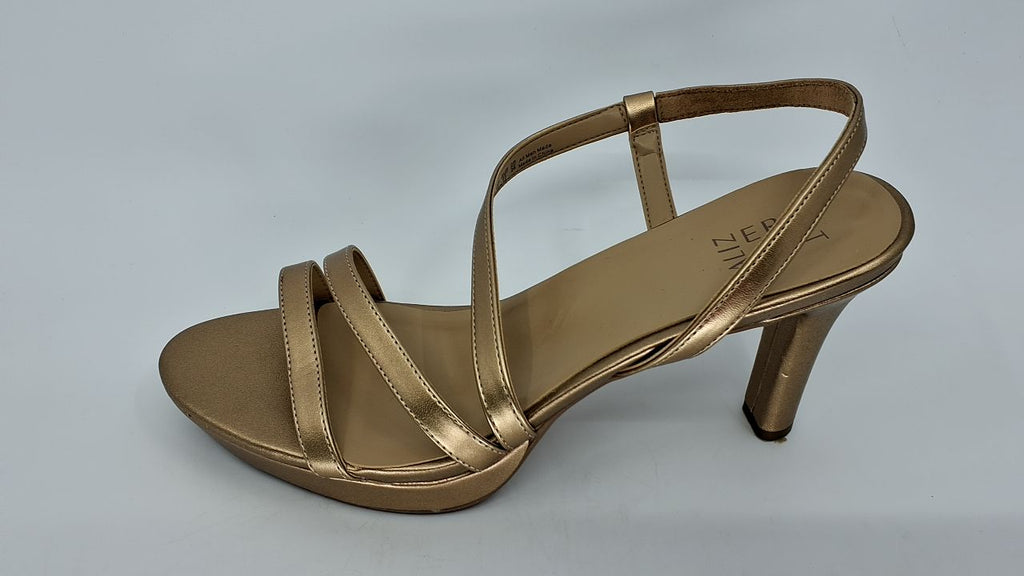 Naturalizer Womens Brenta Heeled Sandal Bronze Pearl 12 M - Image 7