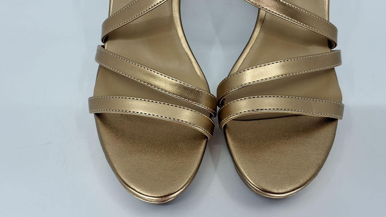 Naturalizer Womens Brenta Heeled Sandal Bronze Pearl 12 M - Image 9