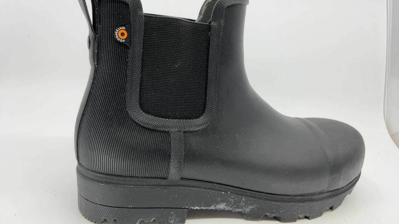 Bogs Womens Laurel Chelsea Safety Toe Boot, Black, Size 9 - Image 2