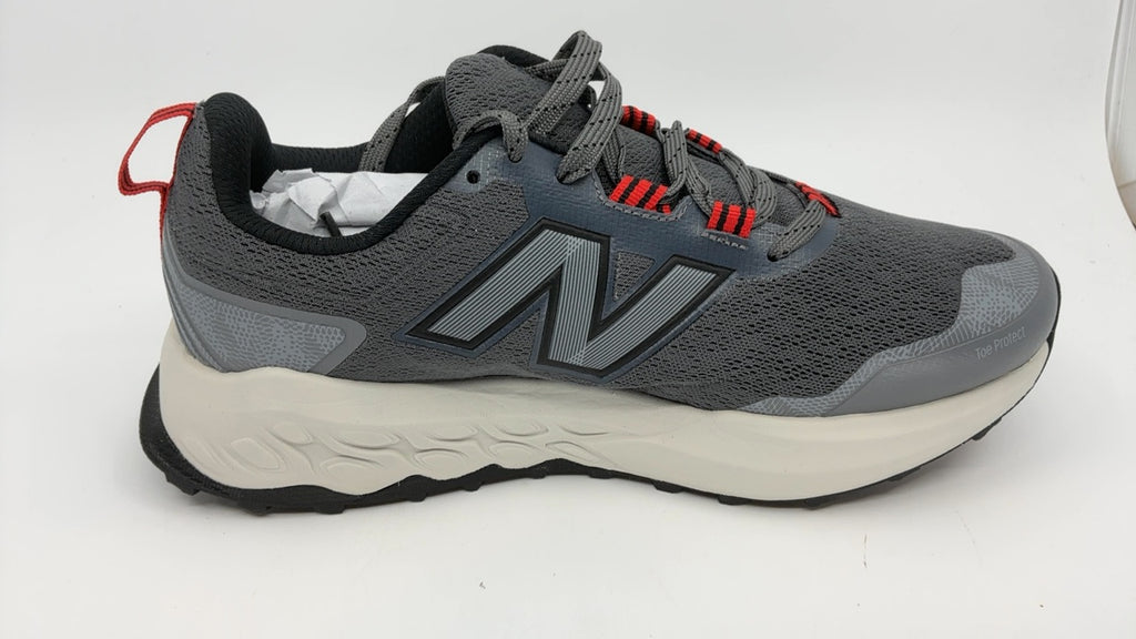 New Balance Men's Fresh Foam X Garoé V2 Trail Running Shoe, Castlerock/True Red/Slate Grey, 9 X-Wide - Image 7