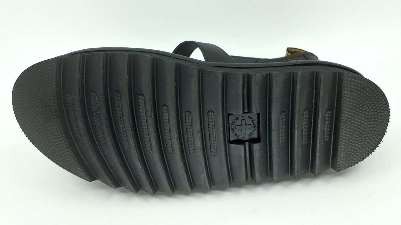 Dr. Martens Women's Blaire Fisherman Sandal, Black Hydro Leather,