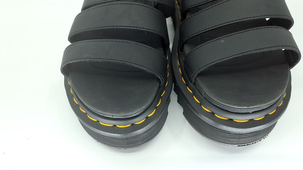 Dr. Martens Women's Blaire Fisherman Sandal, Black Hydro Leather, - Image 9