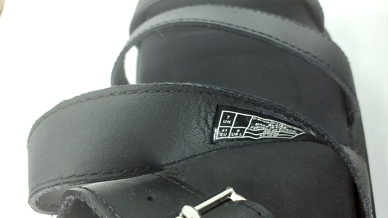 Dr. Martens Women's Blaire Fisherman Sandal, Black Hydro Leather,