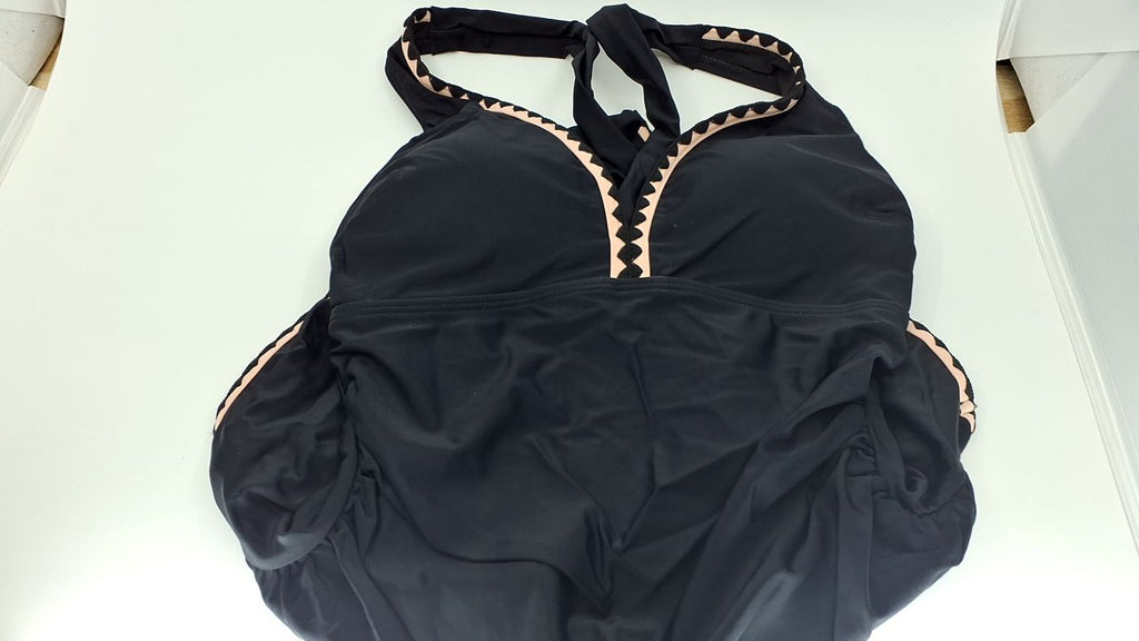 B2prity One Piece Swimsuit for Women Tummy Control Ruched Bathing Suit Push Up Tie Back Swimwear Shell Stitched - Image 3