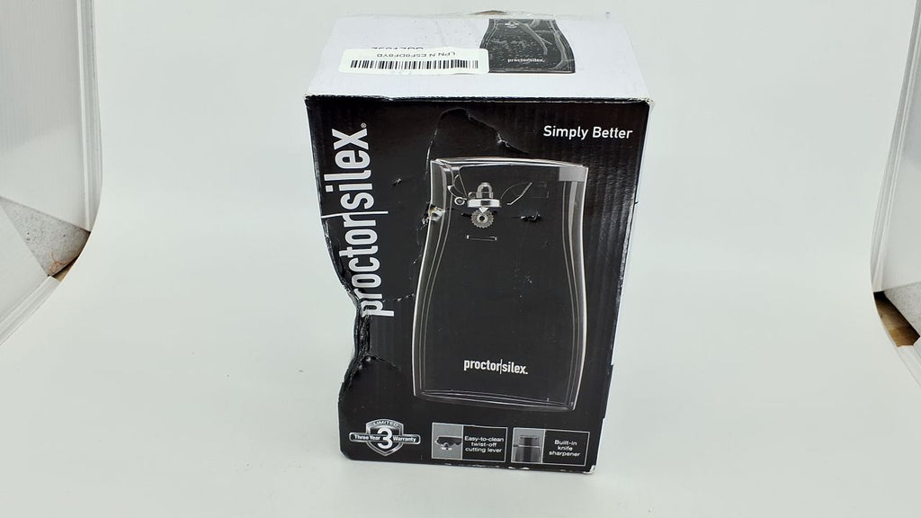 Proctor Silex Power Electric Automatic Can Opener for Kitchen with Knife Sharpener, Twist-off Easy-Clean Lever, Cord Storage, Black (75217PS) - Image 6