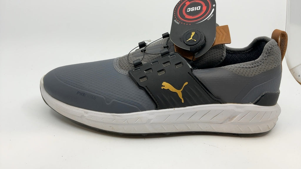 PUMA Men's Ignite Articulate Disc Golf Shoe, Quiet Shade Team Gold Black, 10.5 - Image 6