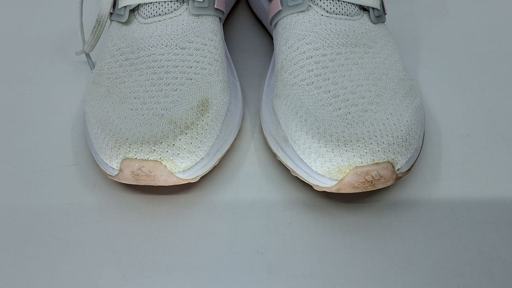 adidas Women's UBounce DNA Sneaker, White/Clear Pink/Silver Metallic, 6 - Image 9