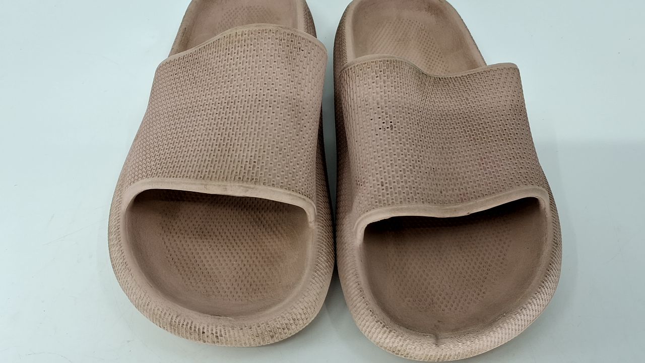 Kids Cloud Slides Pink 13 Little Kid Open Toe Sandals w/ Thick Sole