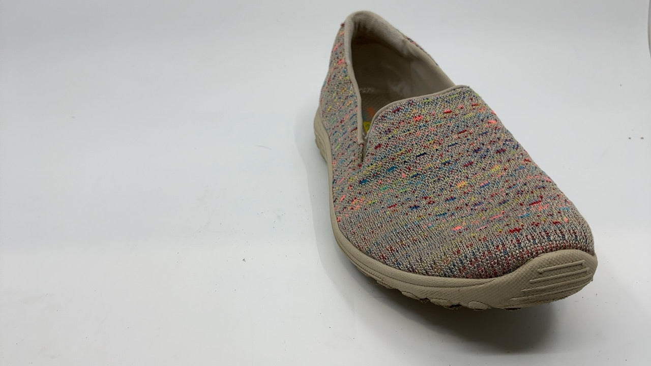 Skechers Women's Reggae Fest-Wicker-Engineered Knit Twin Gore Slip on (Willows) Loafer Flat, Taupe, 7 - Image 3
