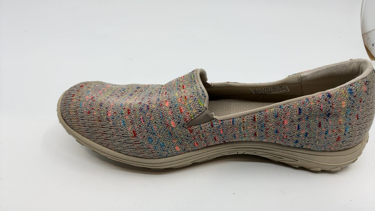 Skechers Women's Reggae Fest-Wicker-Engineered Knit Twin Gore Slip on (Willows) Loafer Flat, Taupe, 7 - Image 4