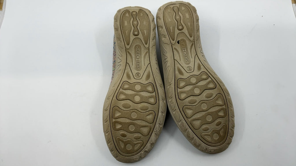 Skechers Women's Reggae Fest-Wicker-Engineered Knit Twin Gore Slip on (Willows) Loafer Flat, Taupe, 7 - Image 5