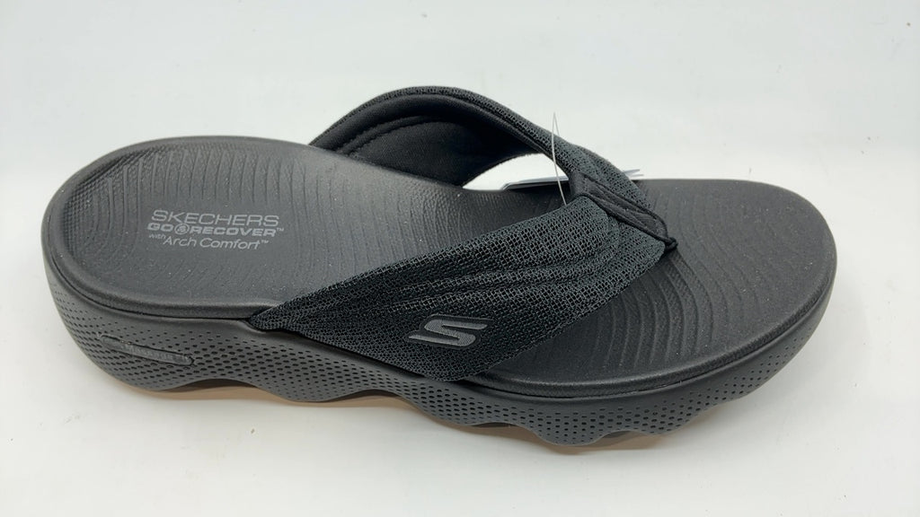 Skechers Women's On-The-Go Massage Fit Sandal - Dawn, Black/Black, 7.5 - Image 6
