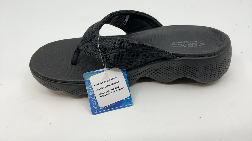Skechers Women's On-The-Go Massage Fit Sandal - Dawn, Black/Black, 7.5 - Image 7