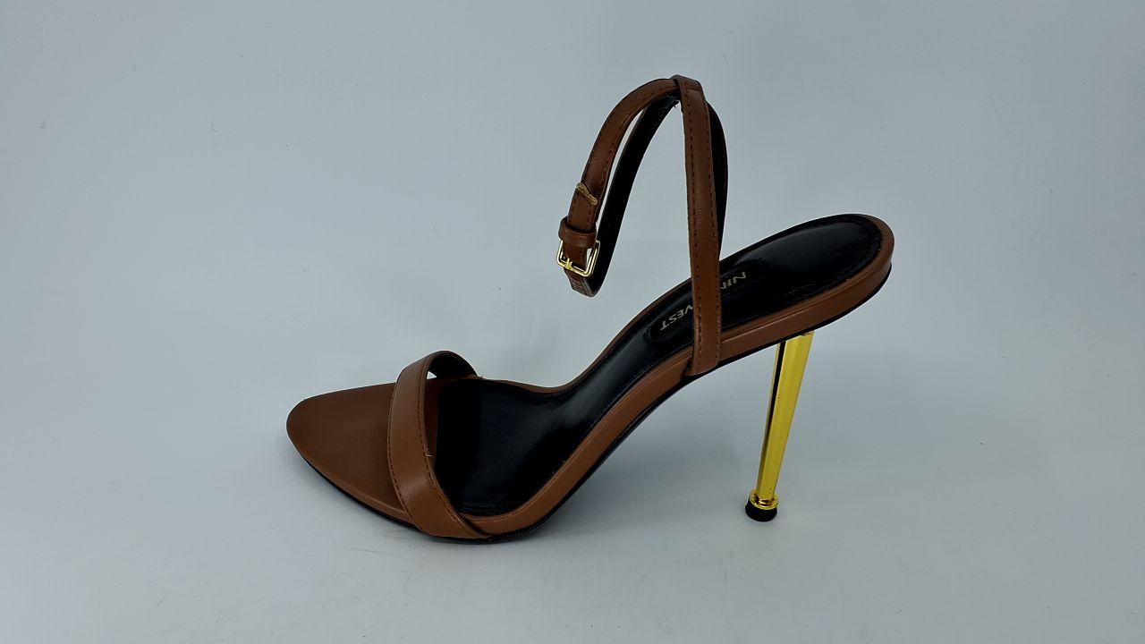 Nine West Women's Reina3 Heeled Sandal, Dark Pecan 230, 6 - Image 2