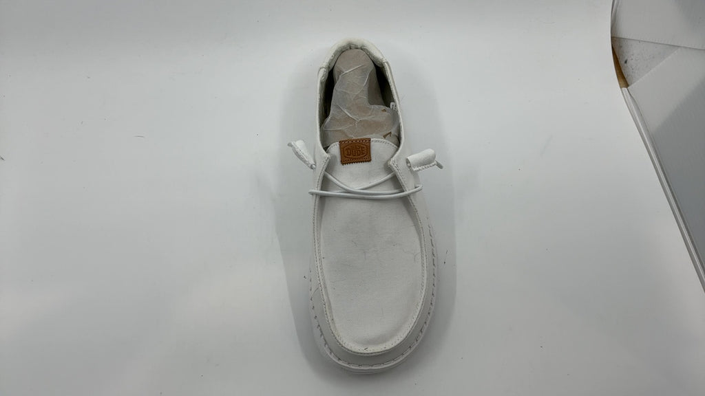 HEYDUDE Women's Wendy Canvas White - Image 7