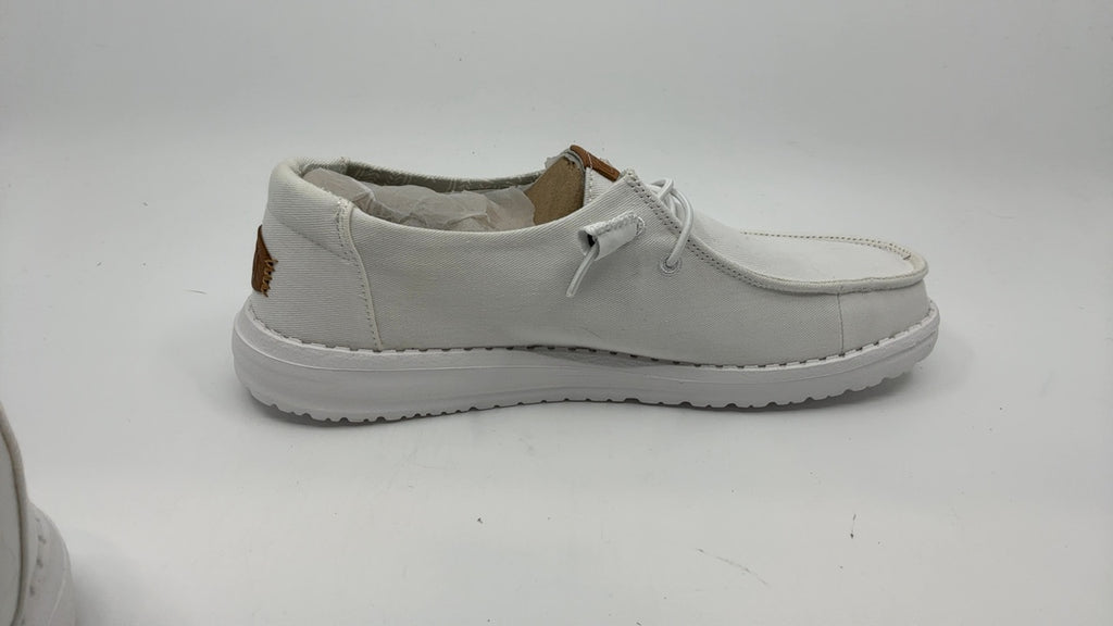 HEYDUDE Women's Wendy Canvas White - Image 8